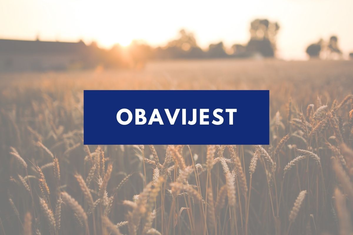 Obavijest poljoprivrednim proizvođačima – PPP – obrazac( prijava plana proizvodnje za 2026. godinu )